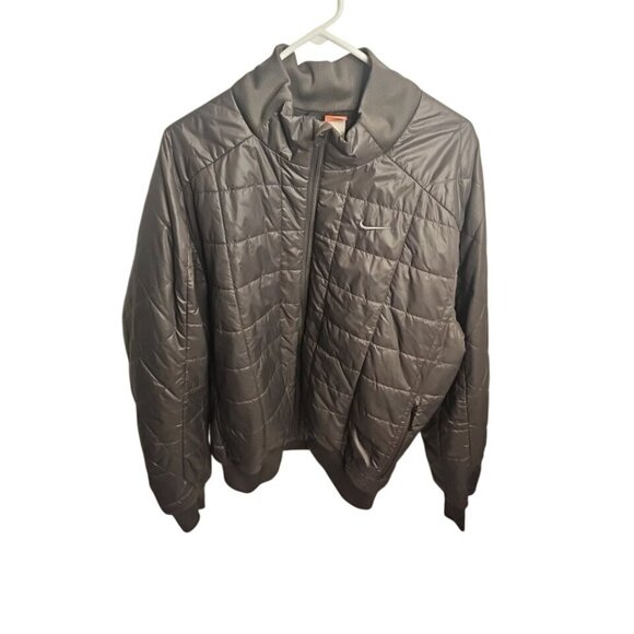 Nike Men's Puffer Jacket Y2K full Gray full zip 90's Gorpcore XXL - Picture 8 of 13